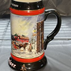 Budweiser Holiday Stein