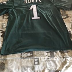 Eagles Hurts Stitched Football Jersey Sz Large 