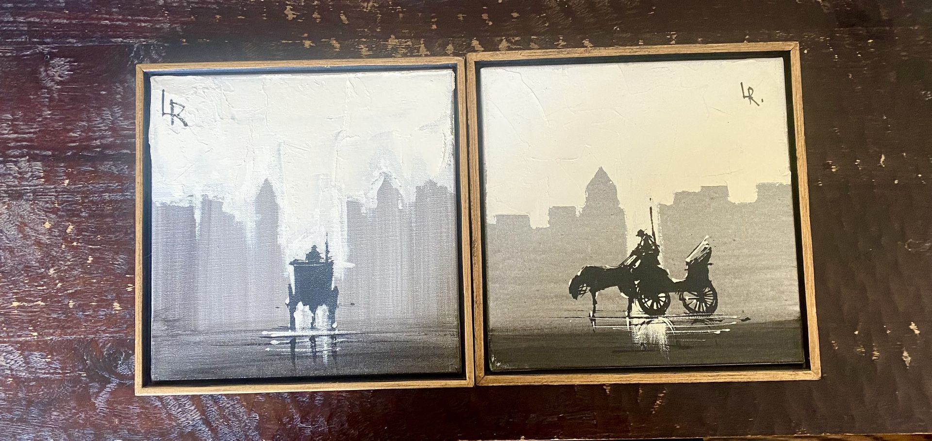 Two Paintings By Lee Reynolds/Vanguard Studios 1967