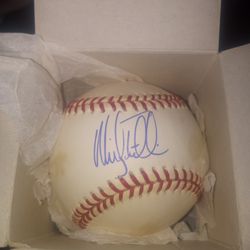 Mickey Tetellton Autographed American League Baseball 