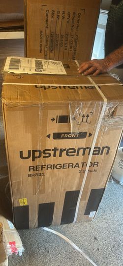 Brand new in box ✅ 3.2 cu. ft. capacity ✅ Compact design ✅ Adjustable temperature control ✅ Upstreman BR321 model ✅ Never used  $150 OBO — cash or Off