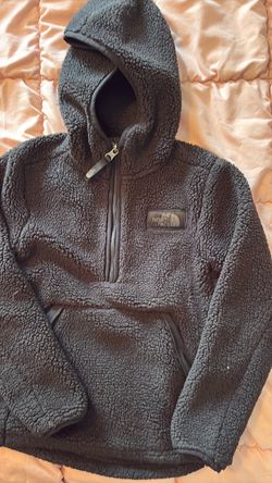 Kids north face Sherpa pullover 7/8