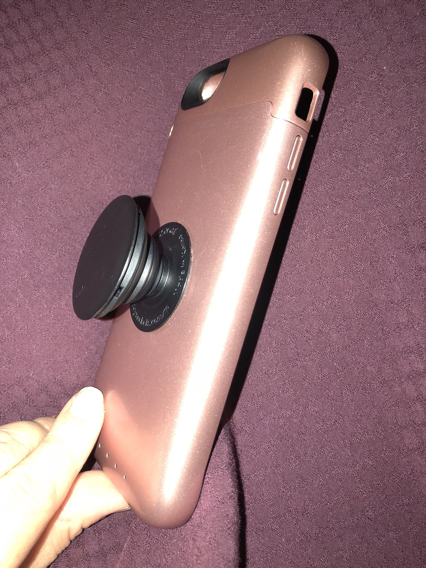 iPhone 6s Rose Gold Mophie Charging Case w/charger