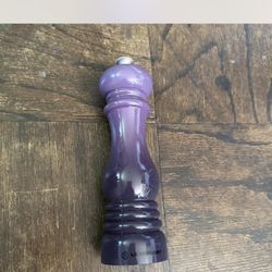 Rare La Creuset 8” Purple Pepper Shaker 