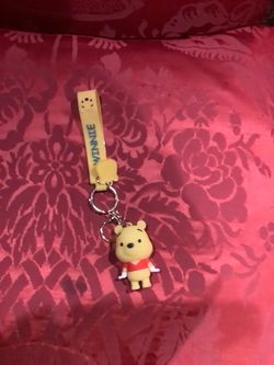Winnie the Pooh Rubber Keychain