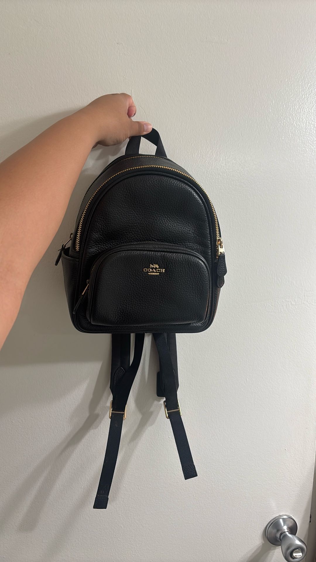 Coach Pebbled Leather Backpack