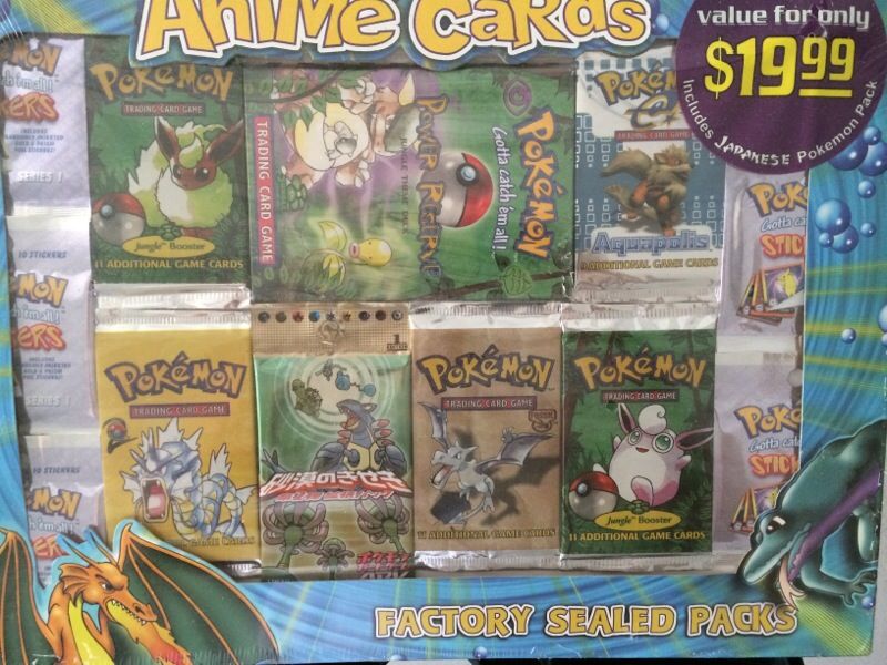 Pokemon Anime' cards original series 1 factory sealed packs