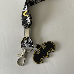 Batman Lanyard DC Comics with Batman emblem. New