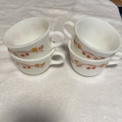 Pyrex Corning Harvest Home Golden Wheat Berry Tea/Coffee Cup from 1970's