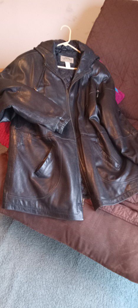 Sanoma Leather Coat. 