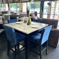 5pcs Dining Set  ((Table & 4 Chairs))