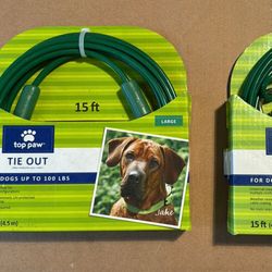 Top Paw Tie Out Large Dog x2