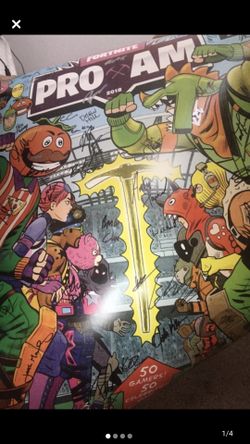 Fortnite poster Signed by Dev team