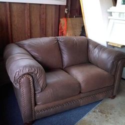 Leather Loveseat