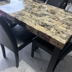 Granite Dining Table Set