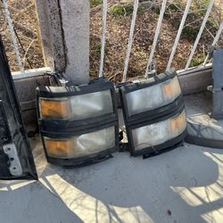 2014 Chevy Silverado Headlights and Hood 