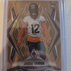 Jahdae Barron 8/15 Panini Phoenix Card