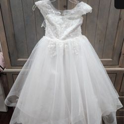 First Communion Dress Custom Made. Used once practically new