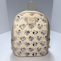 BoxLunch Exclusive Preowned Loungefly Disney Couples Mini Backpack