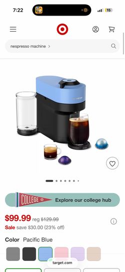 Nespresso Vertuo Pop+ Coffee and Espresso Maker