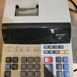 Sharp Heavy Duty Printer,calculator, With Clock And Calendar