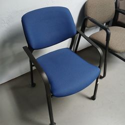 Blue Rolling Office Chair