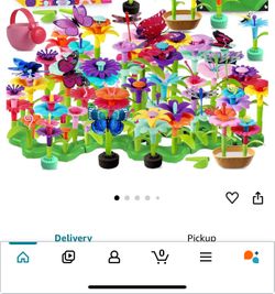 LANNEY Flower Building Toy Set, 171 Pcs Flower Garden Building Toys for Girls Boys 3 4 5 6 7 Year