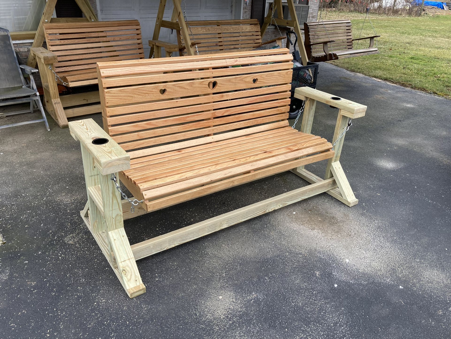 Oak Porch Swings