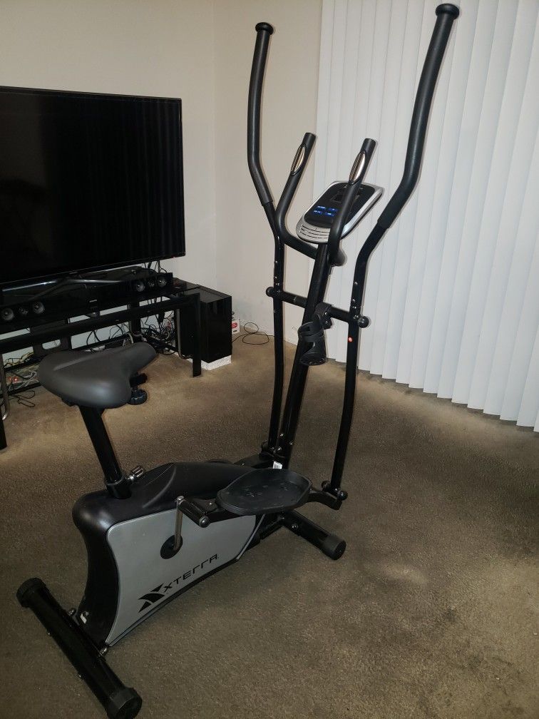 Hybrid Elliptical Upright Bike For Full Body Workout - Like New Condition!