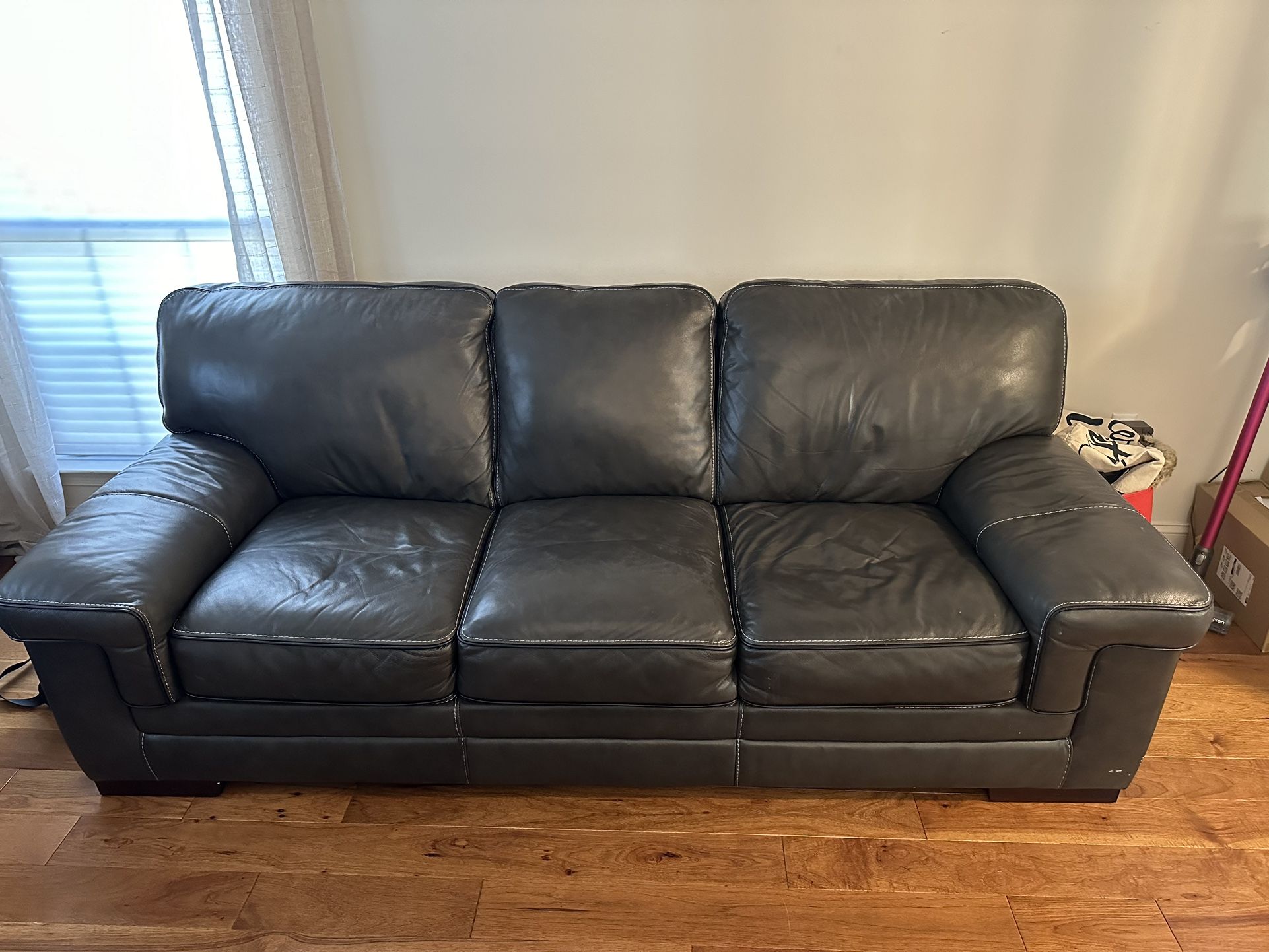Leather Couch Set (2 Piece)