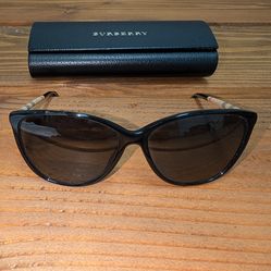 Authentic Burberry B 4117 Sunglasses,  Black/Check