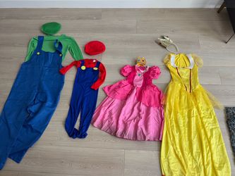 Mario themed family costume