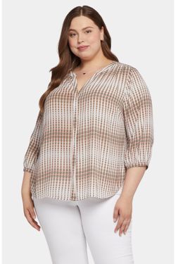 NYDJ Semisheer Pintuck Blouse Plus size 4X