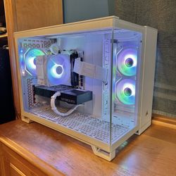 White RGB Windows 11 Pro Gaming PC - Ryzen 7, Corsair, Nvidia, RTX