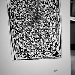 One-Line Ink Drawing By Matt LaCross 