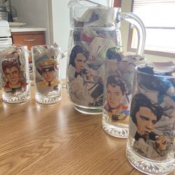 Rare Elvis Presley Pitcher Set