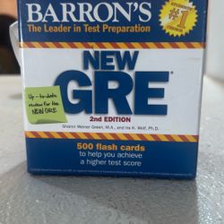 Baron’s New GRE 2nd Edition Flash Cards