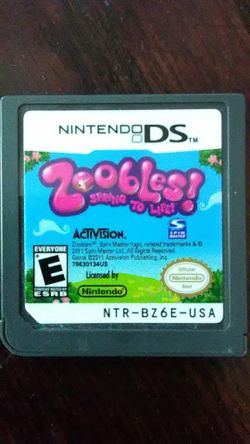 Nintendo DS zoobles videogame video game