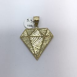 Gold Diamond Pendant New
