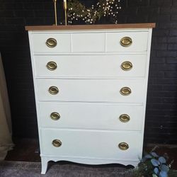 Off white tall dresser