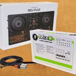Pioneer DJ 2 Channel Mixer Rekordbox Serato Controller Mackie 8 Ch Mixer Package 🚨 No Credit Needed 🚨 Payment Options Available 🚨