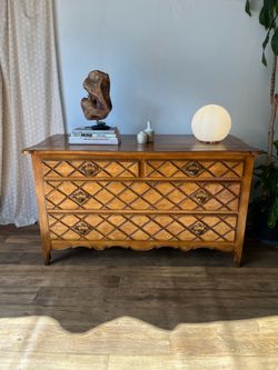 Vintage Solid Wood Lowboy Dresser