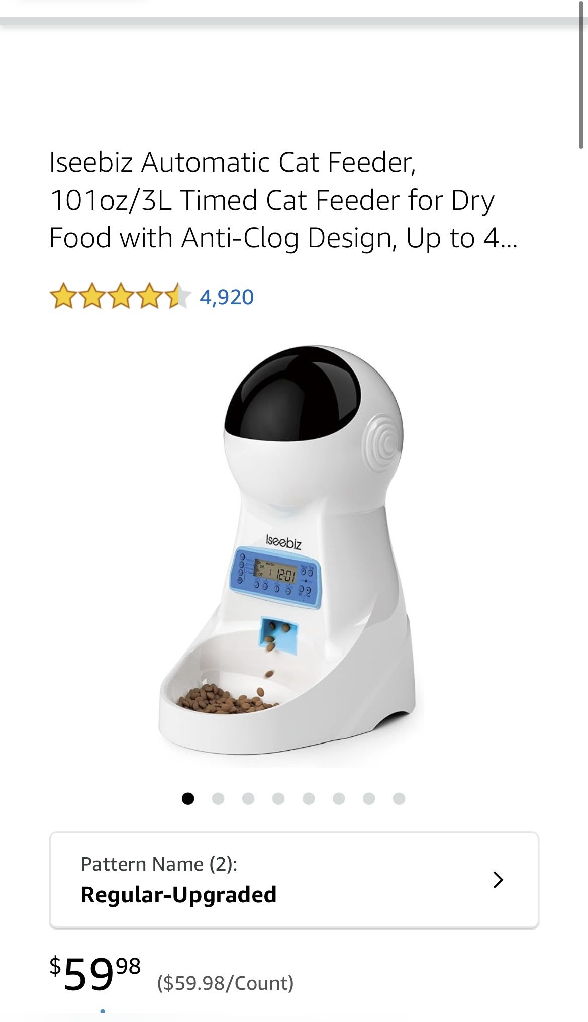 iseebiz automatic pet feeder