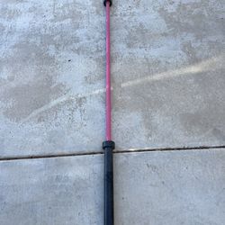 Pink 7ft 45lb Olympic Weight Bar 