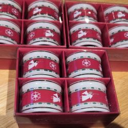 Christmas Napkin Rings, 3 Boxes, New