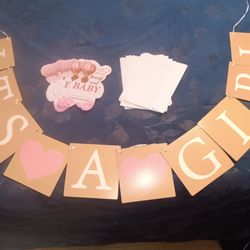 Baby Shower Invitations 21ct + It's A Girl Banner 