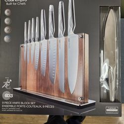 Cuisine pro ryu id3 9 pcs knife block set