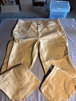 Milwaukee Tool Mens 38x30 Flex Work Pants 6-Pocket Triple Stitch Tan Distressed
