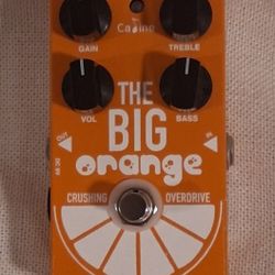 The BIG ORANGE Crushing Overdrive guitar FX Pedal
