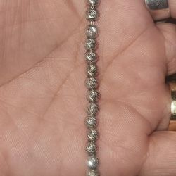 Bouble Beads Sterling Silver Bracelet 